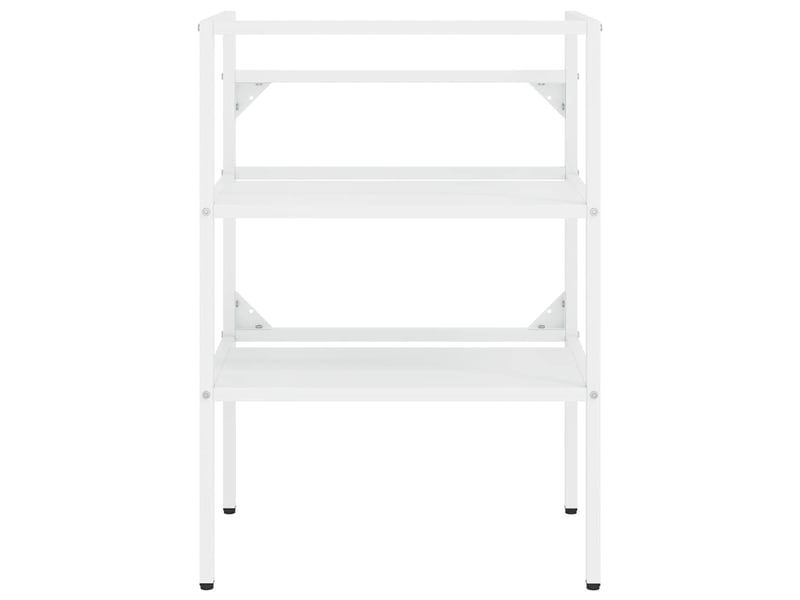 Cadre de lavabo de salle de bain vasque à encastrer blanc fer shl8969 - Conforama D