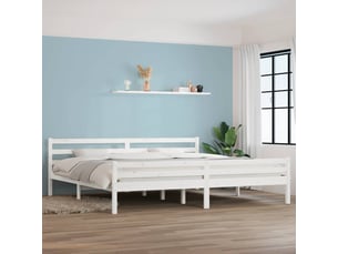 Lit 2 places 200x200 cm coloris blanc