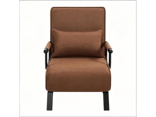 Fauteuil convertible  ARVELLA Coton / Lin marron