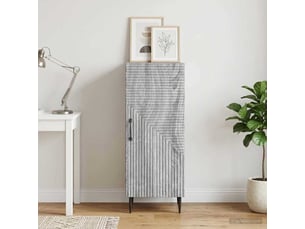 Buffet - bahut - meuble de rangement sonoma gris 33 x 34,5 x 89,5 cm bois d'ingénierie