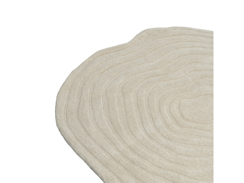  Tapis ankarae beige ø 160 cm laine  - Conforama D