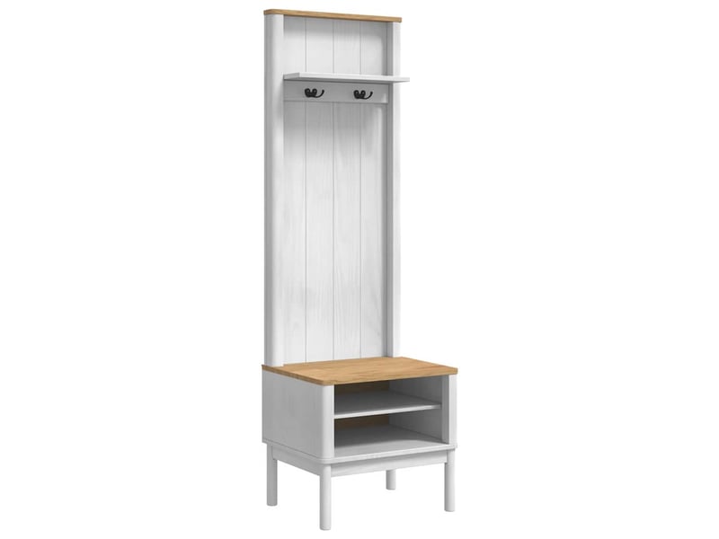 Banc de couloir floro blanc 50x40x158 cm - Conforama A