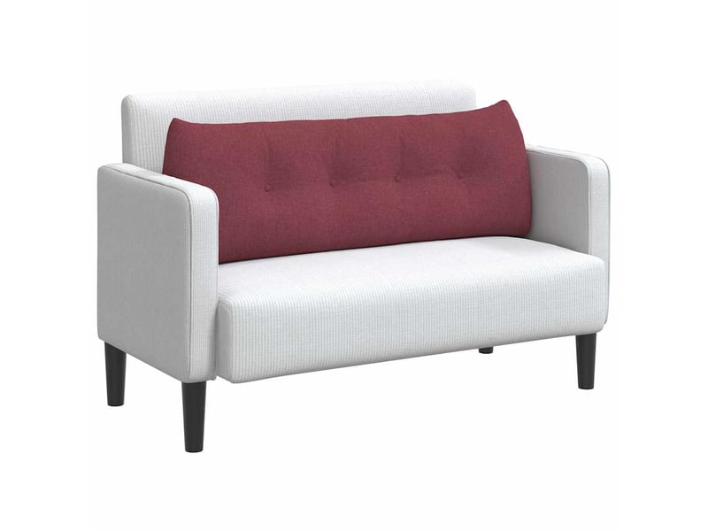  Coussin de dos, coussin de dossier bordeaux 140 x 24 x 50 cm tissu cf54583  - Conforama C
