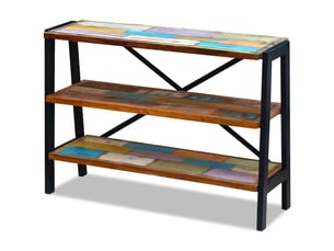 Buffet - bahut - meuble de rangement 3 étagères bois de récupération massif