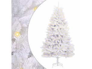 Sapin de noël, arbre de noël artificiel 300 led pvc et acier blanc shl1560