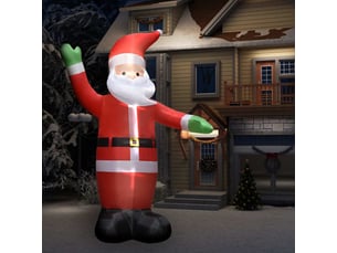 Père noël gonflable avec led décoration de noël ip44 4,5 m
