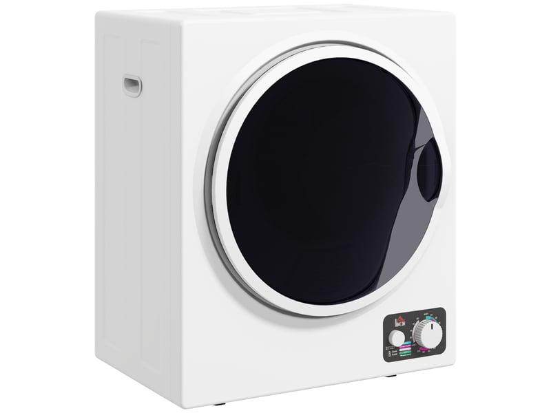 Mini sèche-linge - 4 kg - 4 programmes - 2 niveaux de chauffage - stérilisation jusqu'à 65°c - 850w - blanc 49x40.5x60cm - Conforama A