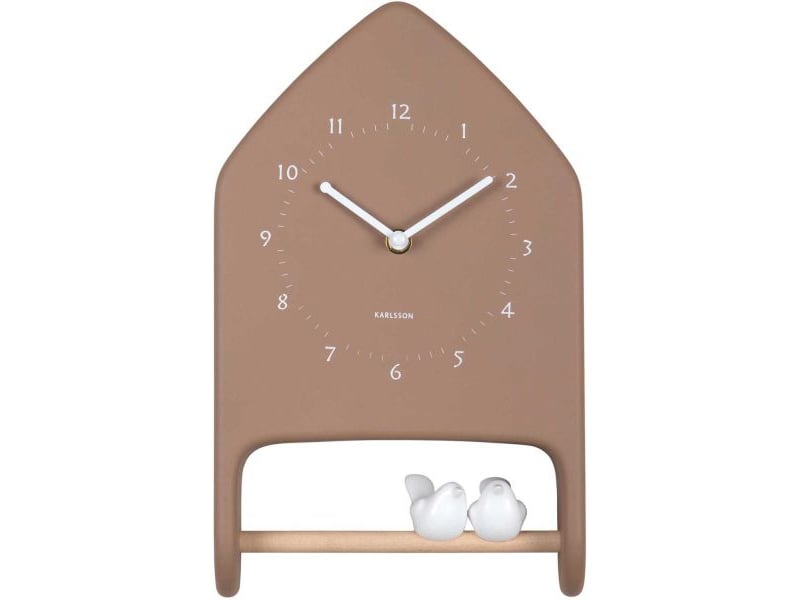  Horloge murale love birds marron  - Conforama B