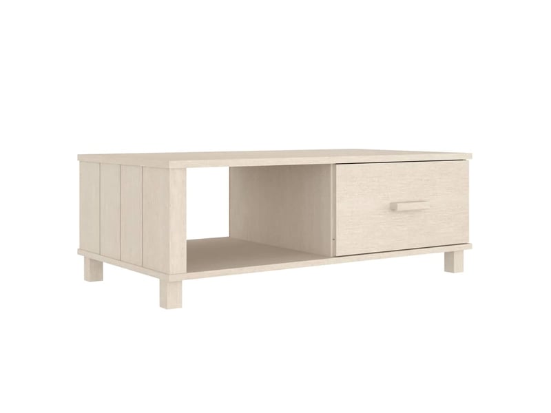  Table basse - table de salon - table à thé hamar marron miel 100x55x35 cm bois massif de pin  - Conforama A