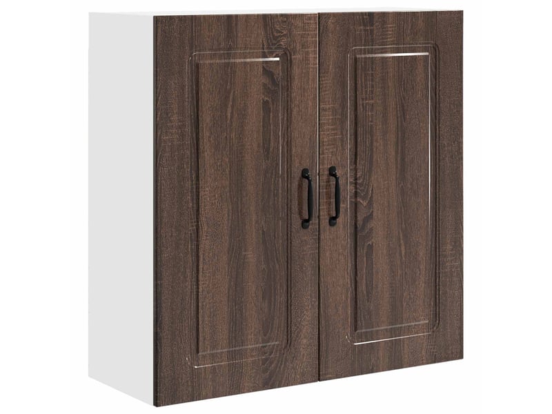  Meuble mural de cuisine | armoire de cuisine chêne brun 80x31x80cm shl3757  - Conforama A