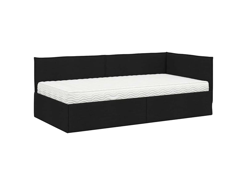  Lit adulte, lit simple, cadre de lit d'angle avec matelas 2 pièces vert velours cf6605  - Conforama D
