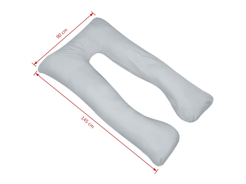  Coussin de grossesse, oreiller 90 x 145 cm gris cf55256  - Conforama D