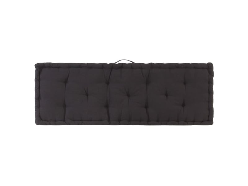  Coussins de palette canapé de sol dossier assise en coton noir dec021323  - Conforama E