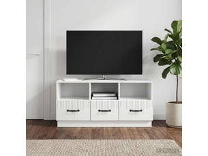 Meuble tv coloris blanc 102 cm <strong></strong>  <strong></strong>