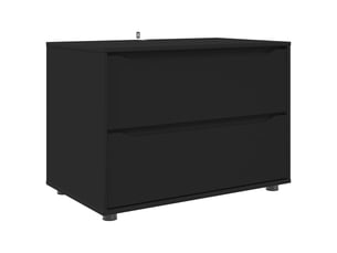 Commode 1 tiroir(s)    <strong></strong> <strong></strong> coloris noir largeur 80 cm