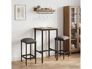 Lot de 2 tabouret de bar, chaise de bar gris clair 40x32x74 cm shl13160