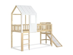 Lit mezzanine 90x200 cm SEYAKANY coloris naturel