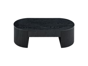 Table basse ovale coloris noir SOGEU