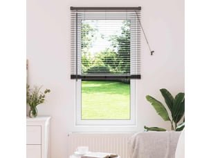 Store vénitien, store de fenêtre noir 175 x 70 cm 25 mm aluminium cf48131