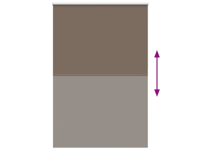 Store enrouleur occultant, store à rouleau café 160x230cm largeur du tissu cf45695 - Conforama E