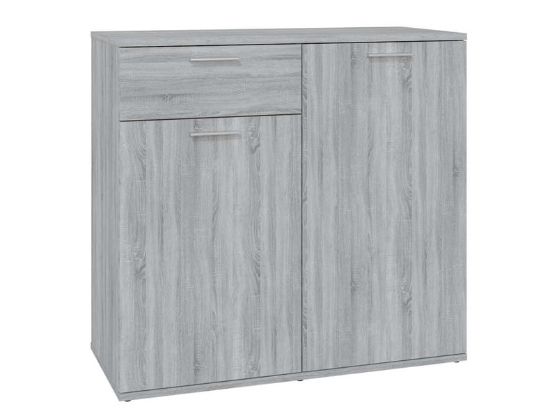  Buffet - bahut - meuble de rangement sonoma gris 80x36x75 cm bois d'ingénierie  - Conforama A