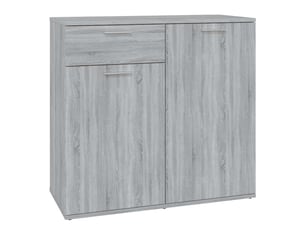 Buffet - bahut - meuble de rangement sonoma gris 80x36x75 cm bois d'ingénierie