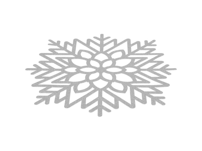  Fééric lights and christmas – set de table noël flocon en pvc – diamètre 42 cm – protection contre chaleur et humidité – décoration festive élégante  - Conforama A