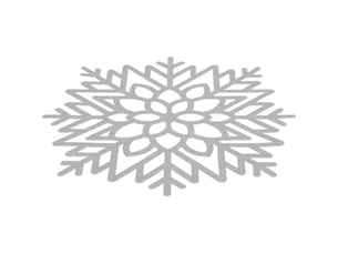 Fééric lights and christmas – set de table noël flocon en pvc – diamètre 42 cm – protection contre chaleur et humidité – décoration festive élégante
