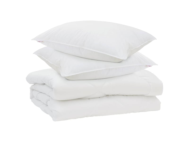  Couette avec oreiller 3 pcs - duvet blanc microfibre  - Conforama A