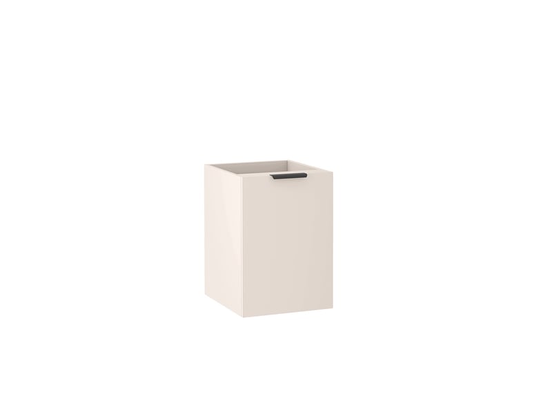 Meuble sous vasque suspendu avec panier à linge luna cachemire mat 120 cm - Conforama R