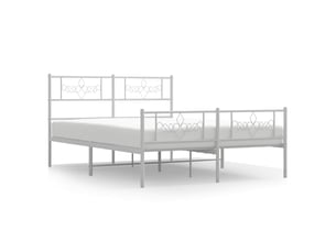 Lit 2 places 135x190 cm    coloris blanc