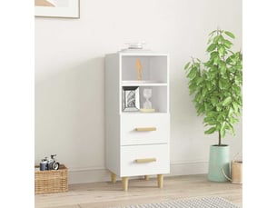 Buffet - bahut - meuble de rangement blanc 34,5x34x90 cm bois d'ingénierie