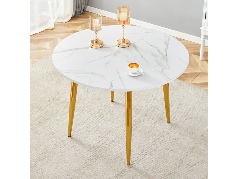 Table à manger extensible table de salle à manger plateau extensible rond extension en forme ovale - Conforama B
