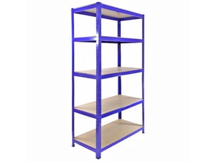 Monster racking - 10 rayonnages t-rax en acier sans boulons bleus 90cm x 45cm x 182,5cm