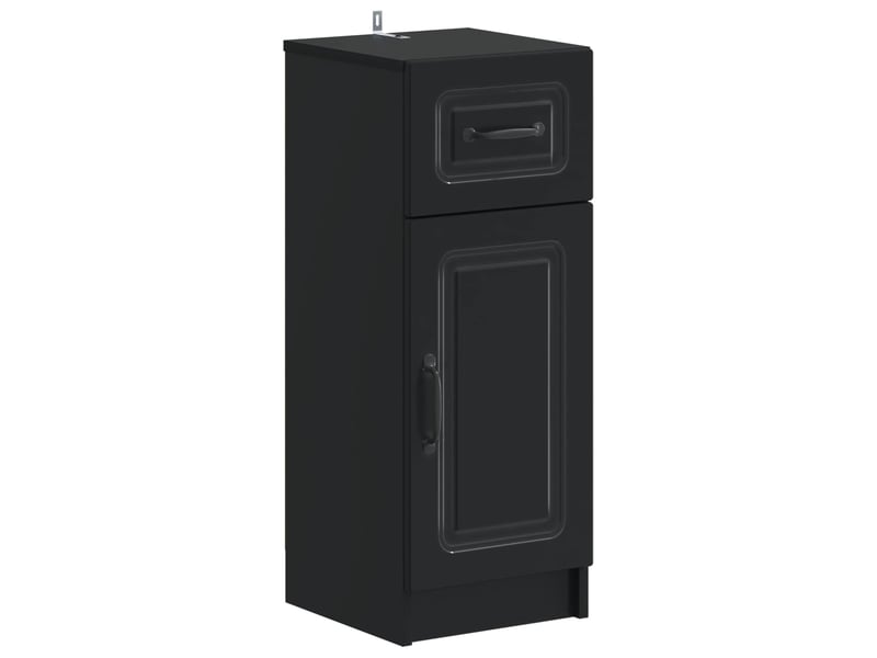 Ensemble de meuble de salle de bain 3 pièces utrecht noir cf63523 - Conforama C