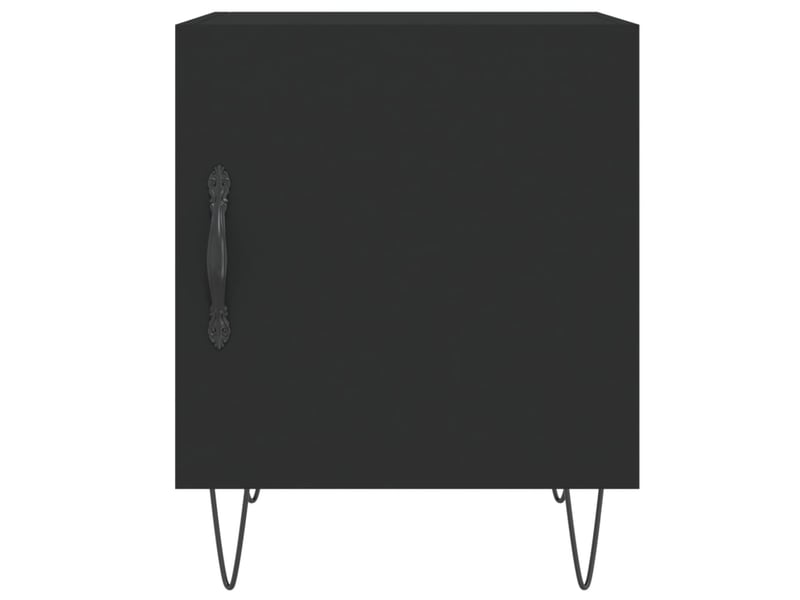  Lot de 2 tables de chevet - cabinet de chevet - table de nuit noir 40x40x50 cm bois d’ingénierie  - Conforama E