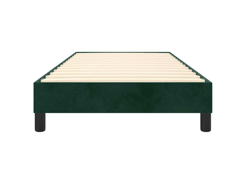  Lit simple- lit adulte -  cadre de lit à lattes vert foncé 80x200 cm velours  - Conforama D