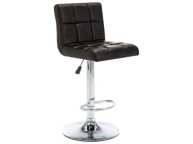  Lot de 2 tabouret de bar, chaise de bar marron similicuir shl32034  - Conforama C