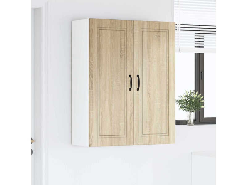 Meuble mural de cuisine, armoire de cuisine chêne sonoma 80x31x100cm shl3382 - Conforama D
