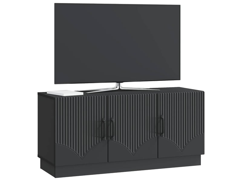  Meuble tv - banc tv - meuble de rangement noir 99 x 34,5 x 47 cm bois d'ingénierie  - Conforama C