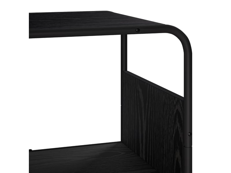  Buffet haut, buffet de rangement chêne noir 60x37,5x144 cm bois d'ingénierie  - Conforama E