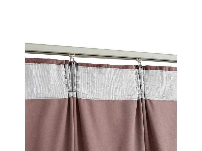  Lot de 2 rideaux occultant, rideaux black-out et crochet velours rose antique 140x175cm cf43982  - Conforama D