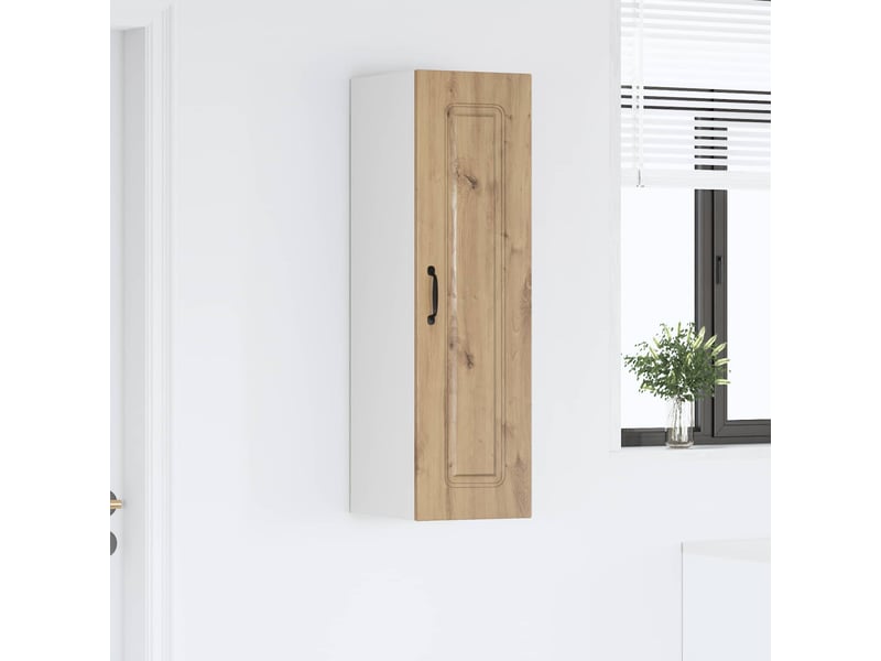 Meuble mural de cuisine | armoire de cuisine chêne artisanal shl8719 - Conforama D