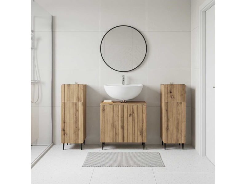  Ensemble de meuble de salle de bain 3 pièces zwolle cf63535  - Conforama B