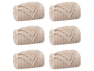 Couverture jetée de canapé 6 pcs beige 270x240 cm 10.5 kg toison