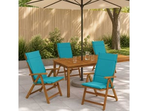 Lot de 4 coussins de chaise à dossier haut  gemert cf59309