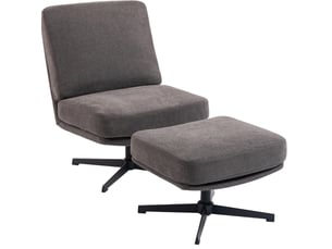 Pouf / repose pied gris
