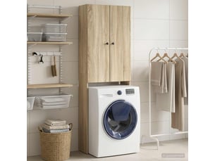 Armoire de toilette, meuble de toilette breda chêne sonoma 66x25.5x190 cm