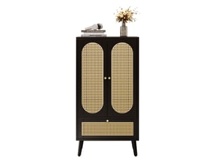 Buffet 2 porte(s) 1 tiroir(s) OKWISH - 60 cm coloris noir