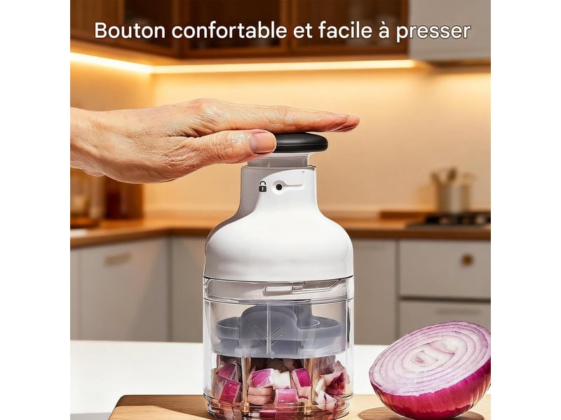  Hachoir à légumes, manuel multifonction, outil de cuisine pour hachage et découpe des légumes, pour pommes de terre  - Conforama C